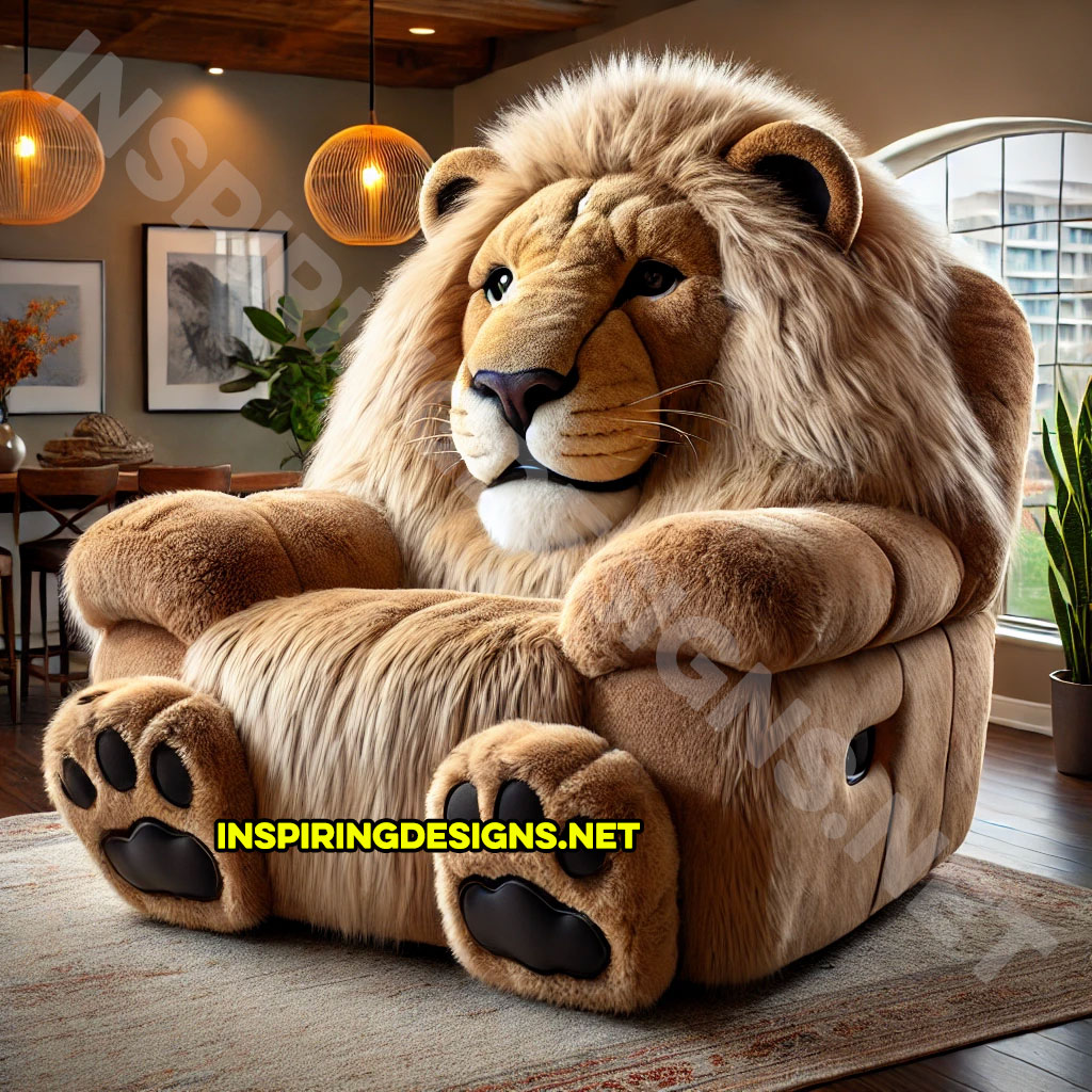 Animal Recliners - Lion Shaped Recliner