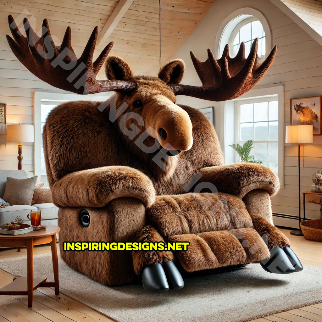 Animal Recliners - Moose Shaped Recliner