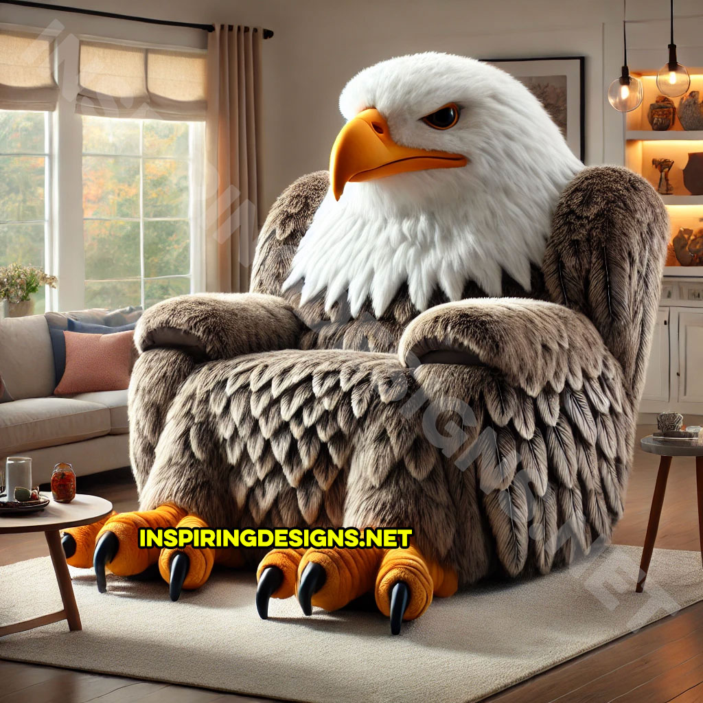 Animal Recliners - Bald Eagle Shaped Recliner