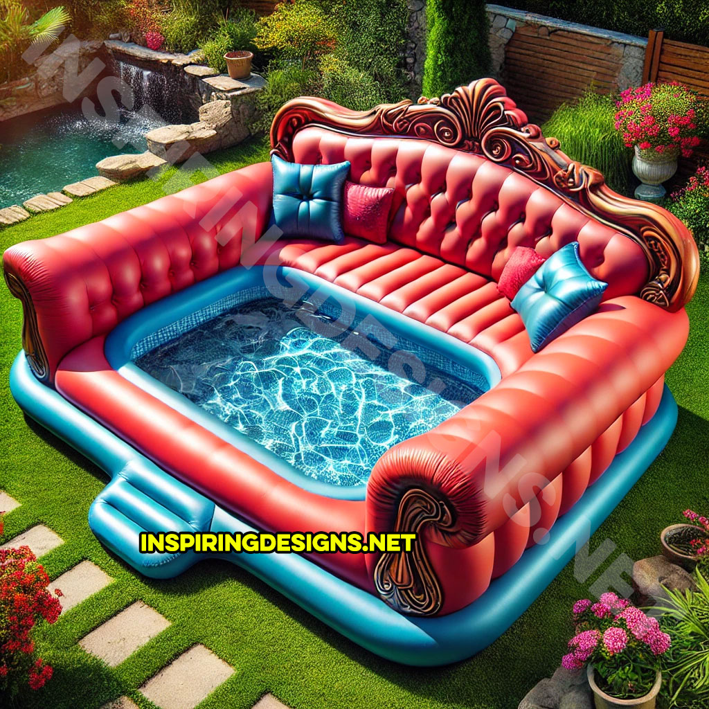 Giant Sofa Shaped Inflatable Pools