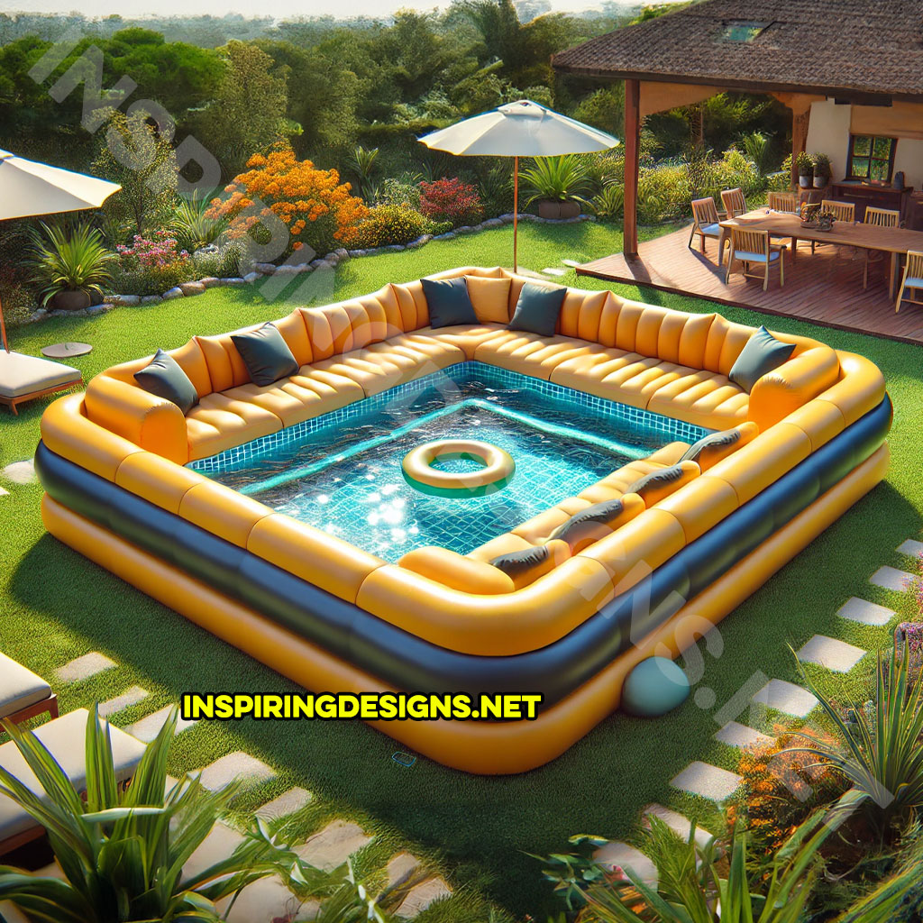 Giant Sofa Shaped Inflatable Pools