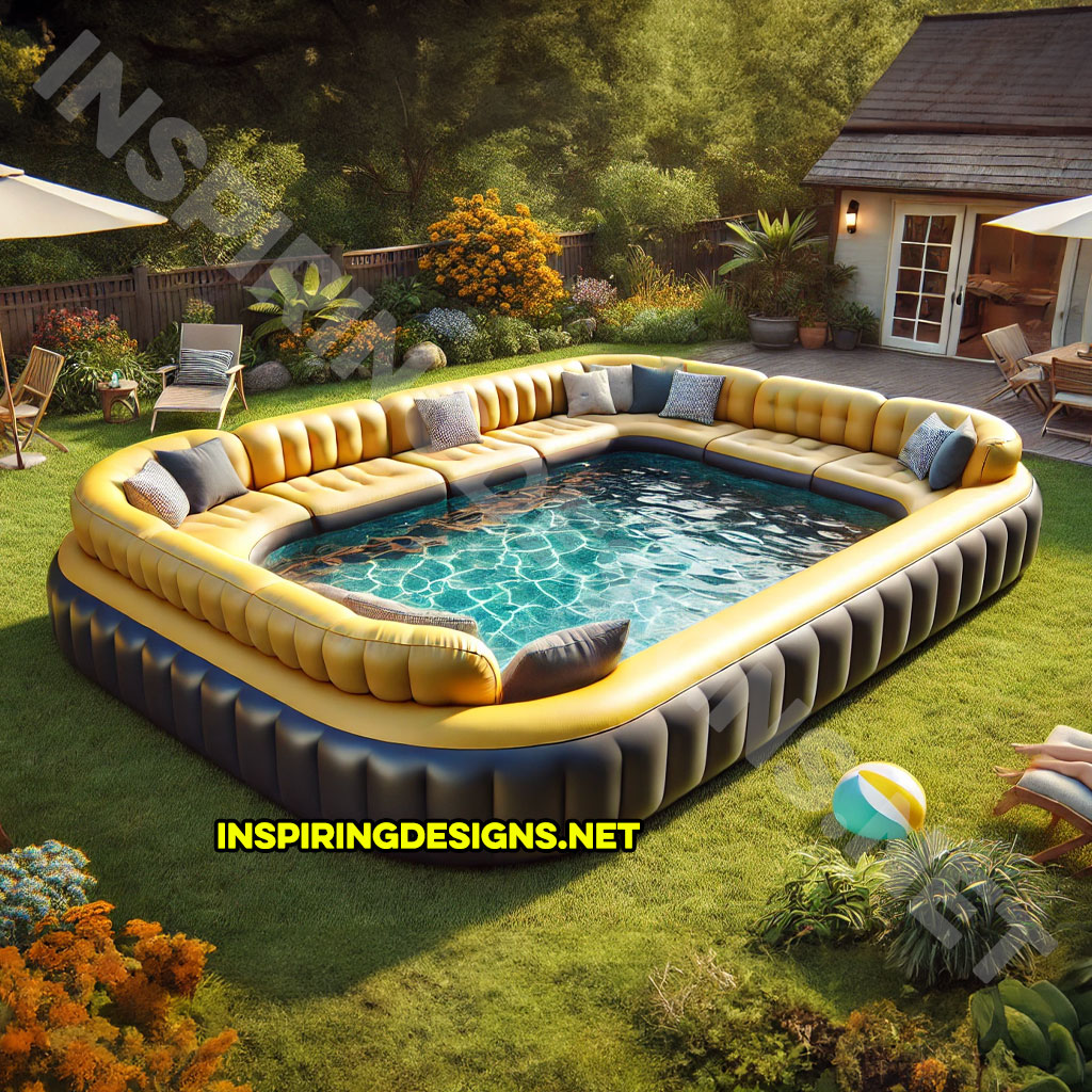 Giant Sofa Shaped Inflatable Pools