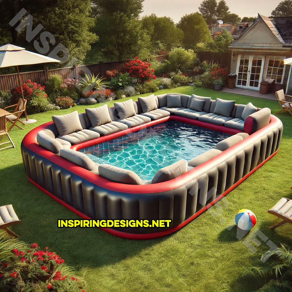 Giant Sofa Shaped Inflatable Pools