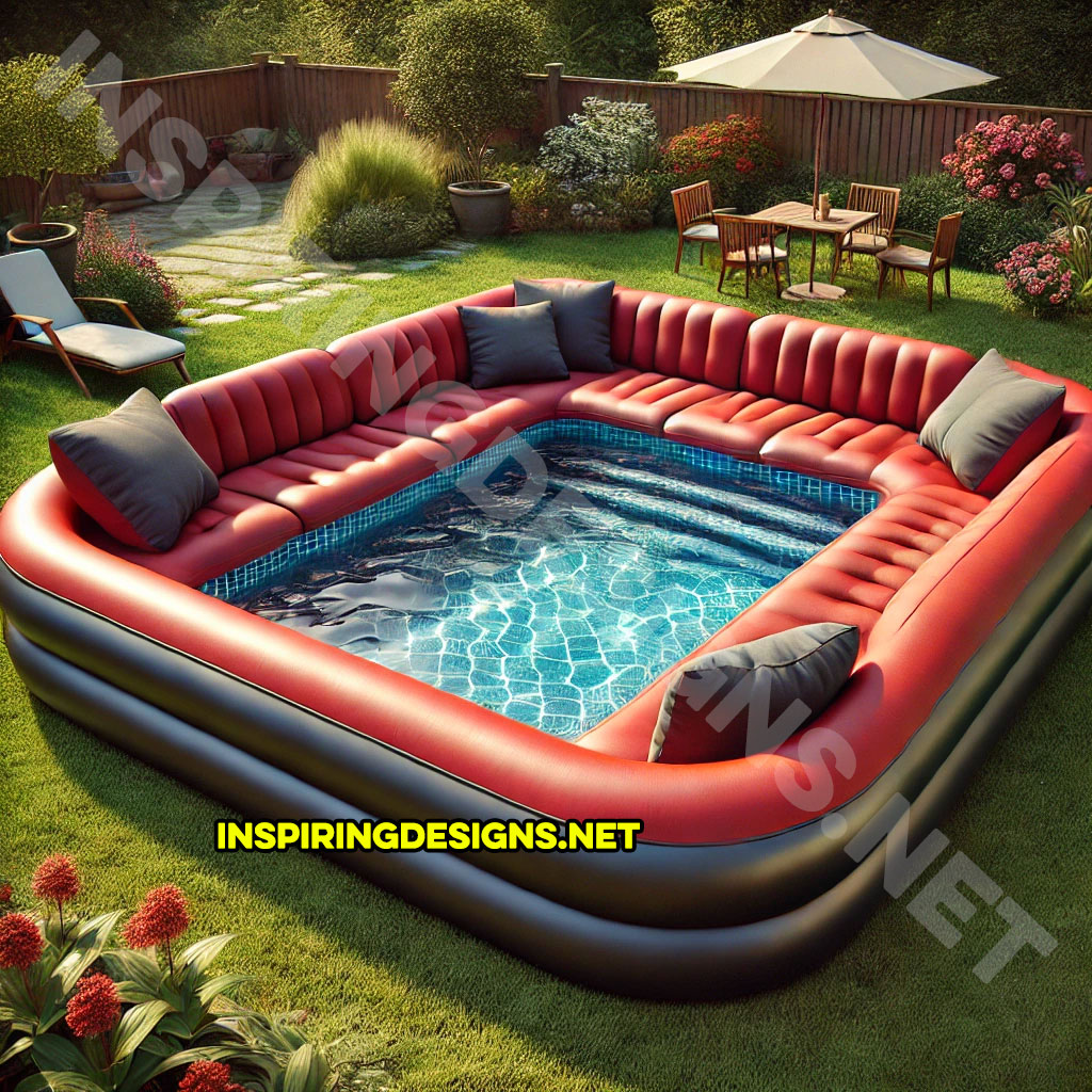 Giant Sofa Shaped Inflatable Pools