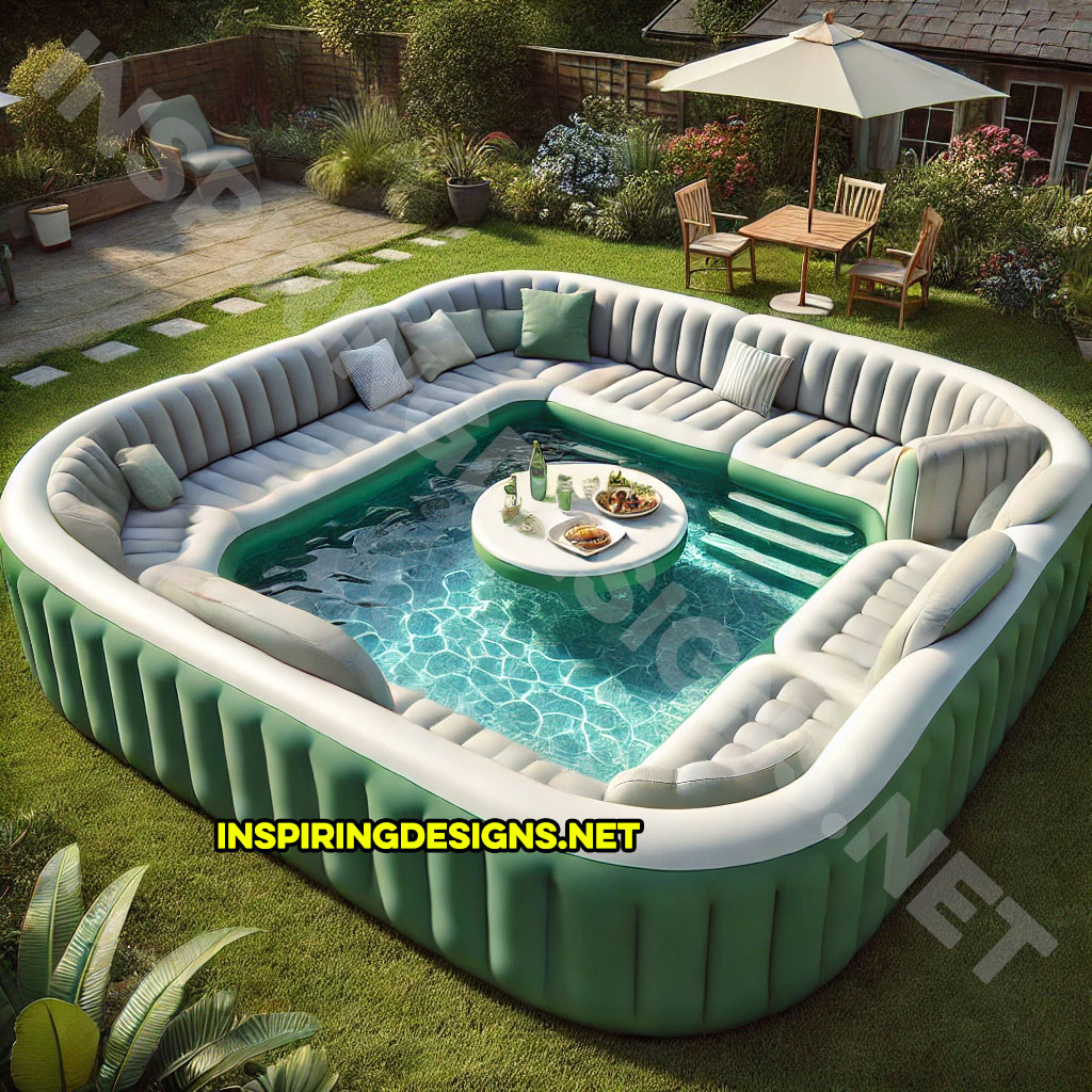 Giant Sofa Shaped Inflatable Pools