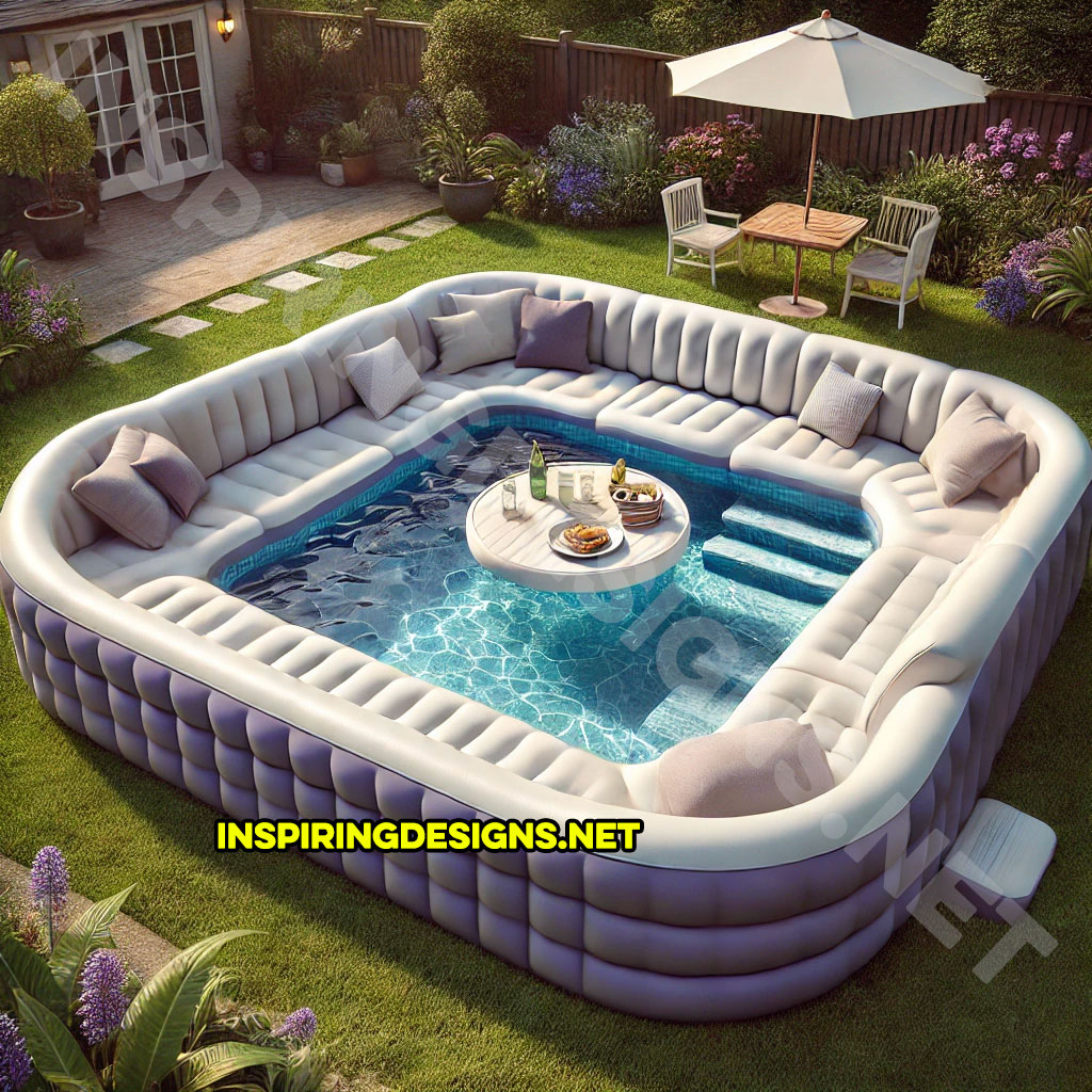 Giant Sofa Shaped Inflatable Pools