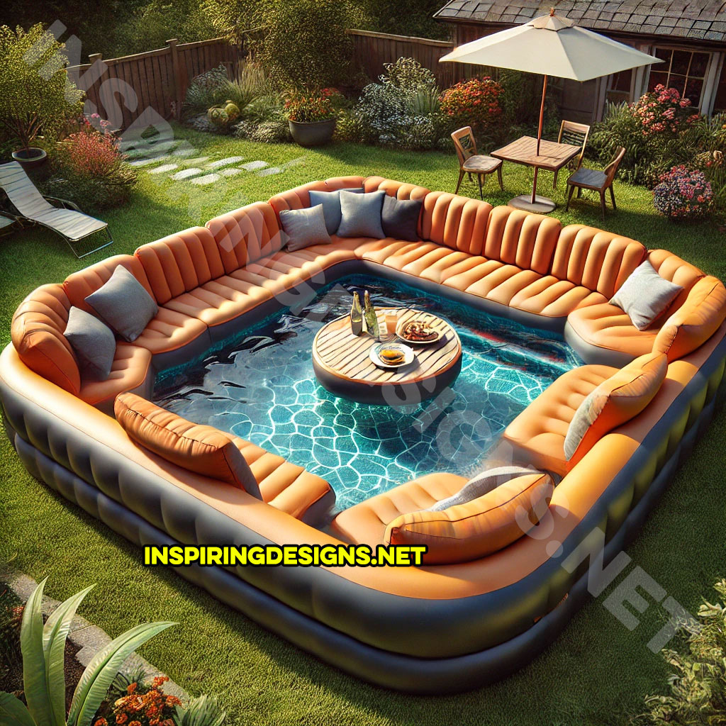 Giant Sofa Shaped Inflatable Pools