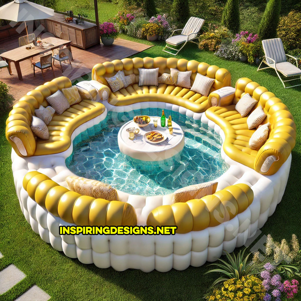 Giant Sofa Shaped Inflatable Pools