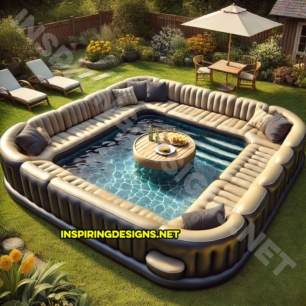 Giant Sofa Shaped Inflatable Pools