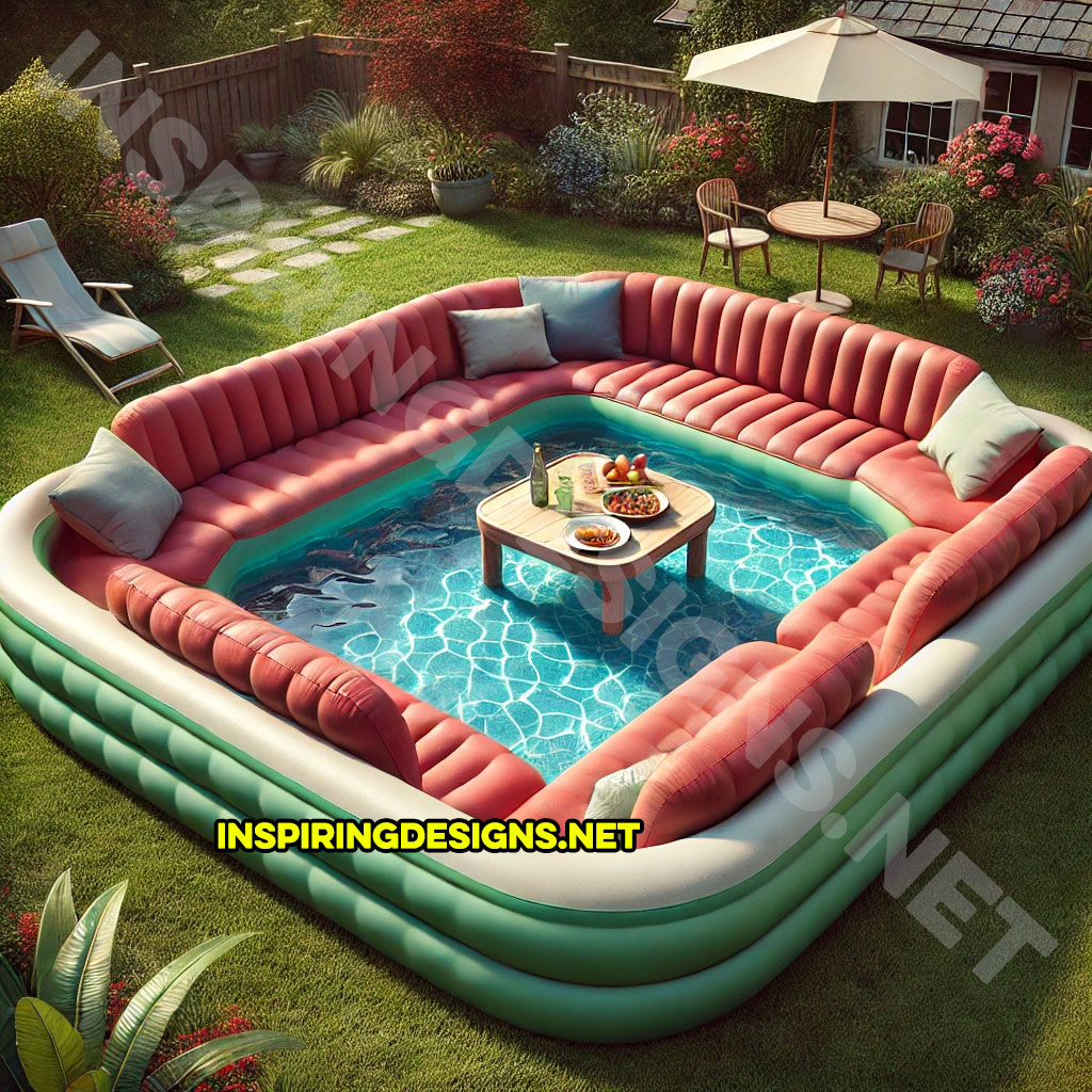 Giant Sofa Shaped Inflatable Pools