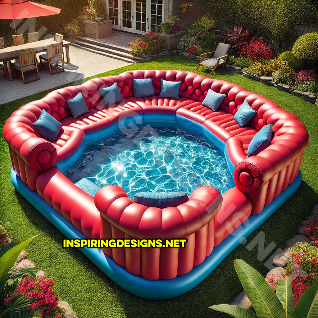 Giant Sofa Shaped Inflatable Pools