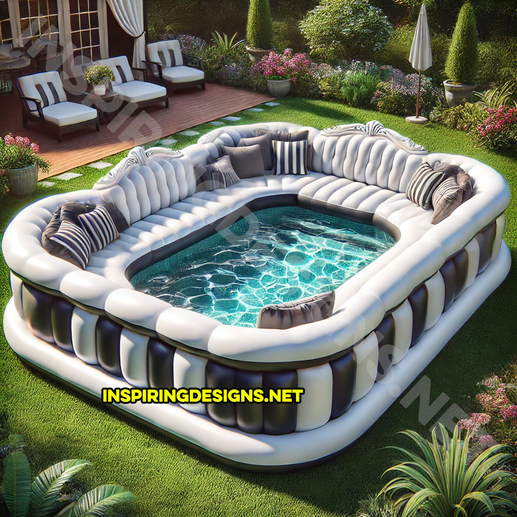 Giant Sofa Shaped Inflatable Pools