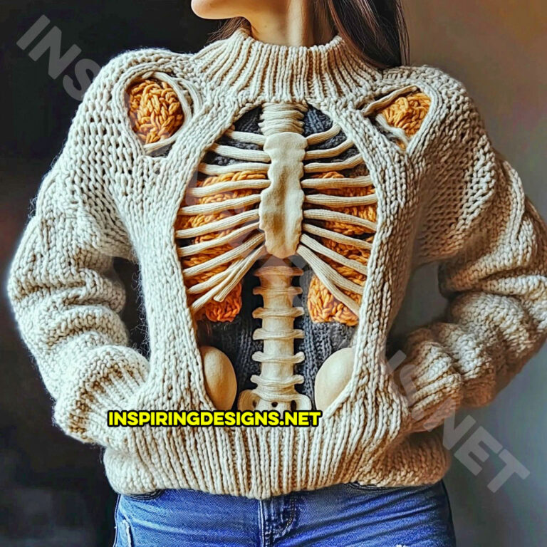 Anatomy Pattern Print Women Men Pullover Hoodie