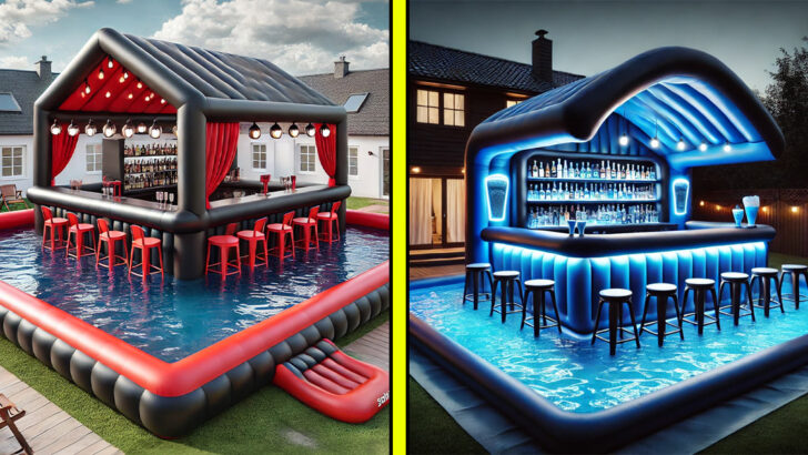 These Inflatable Pool Bars Will Turn Your Backyard into the Ultimate Party Spot