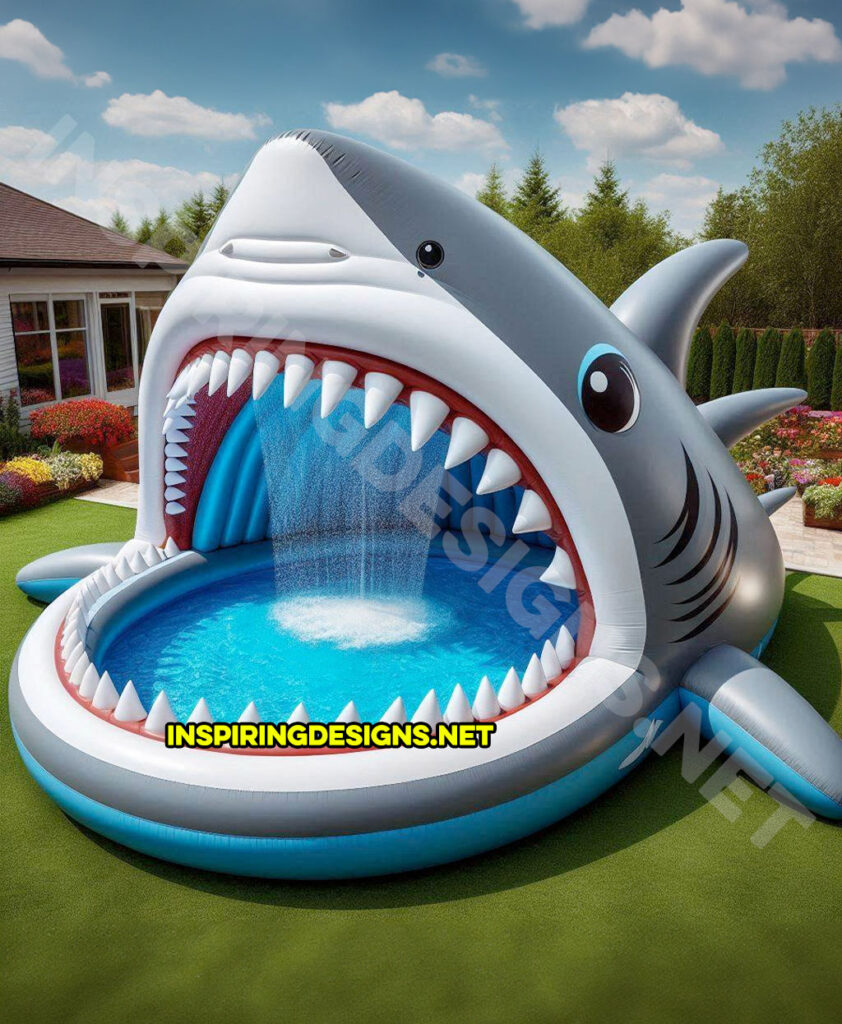 Inflatable Sea Creature Pools - Shark