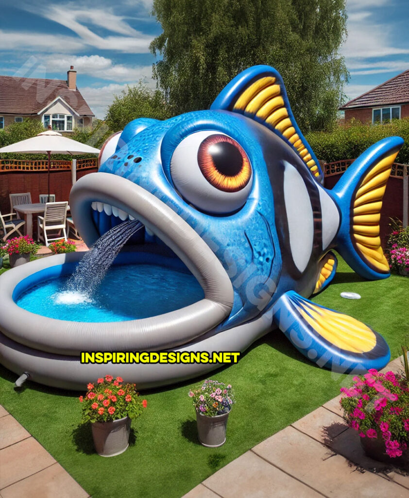 Inflatable Sea Creature Pools - Dory Fish