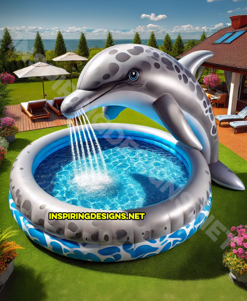 Inflatable Sea Creature Pools - Dolphin