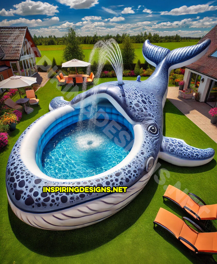 Inflatable Sea Creature Pools - Whale