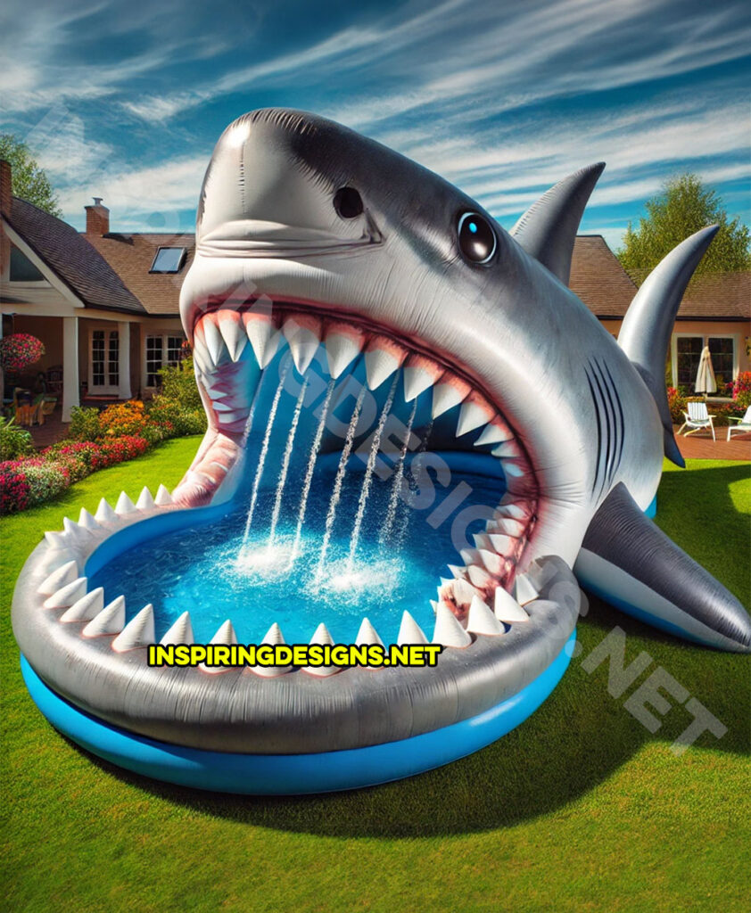 Inflatable Sea Creature Pools - Shark