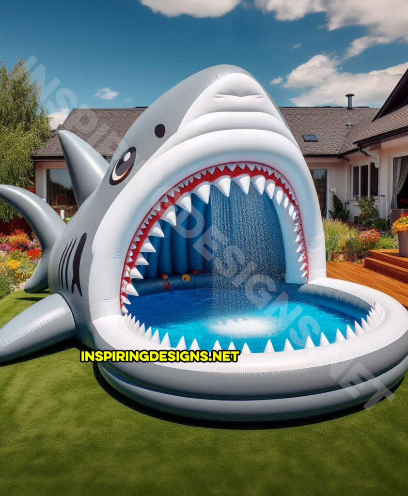 Inflatable Sea Creature Pools - Shark