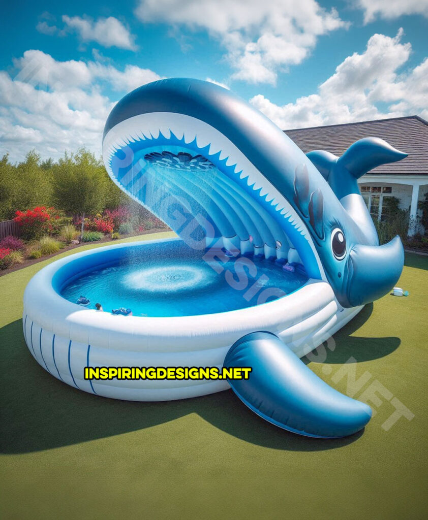 Inflatable Sea Creature Pools - Whale