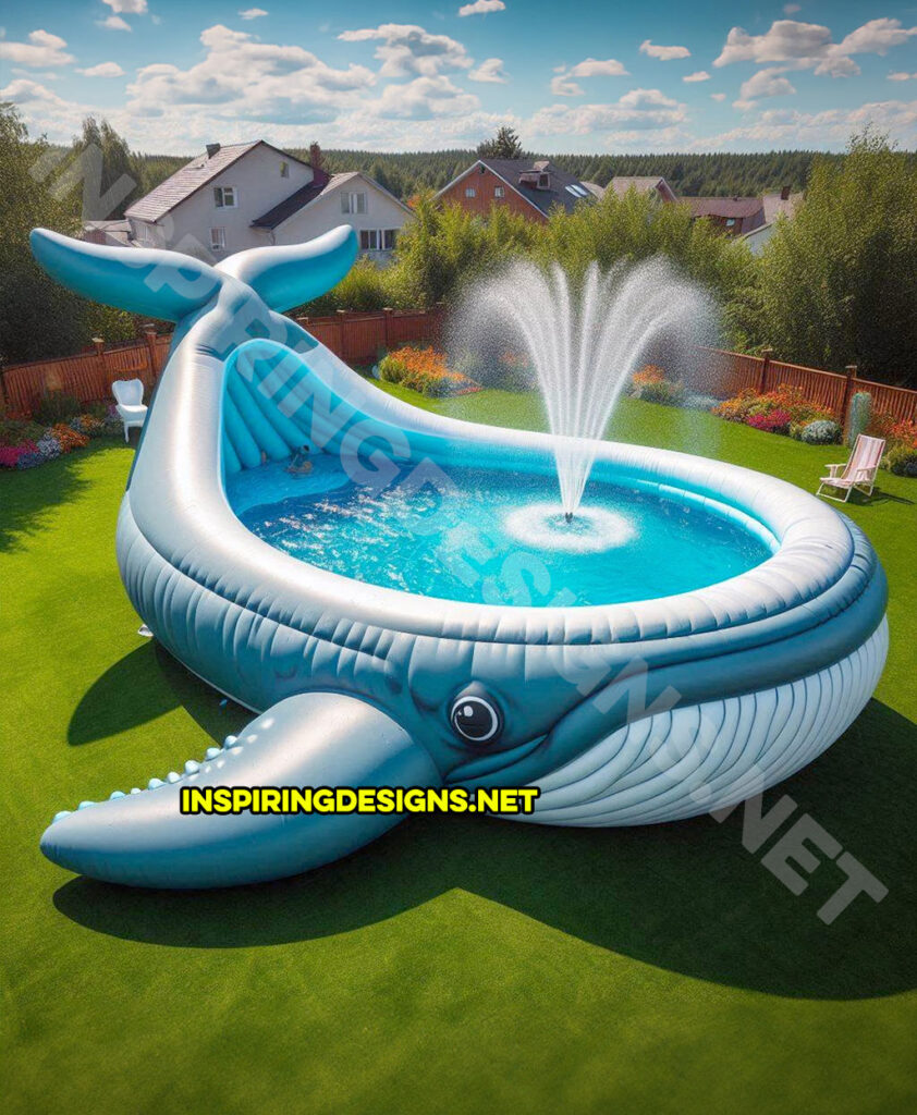 Inflatable Sea Creature Pools - Whale