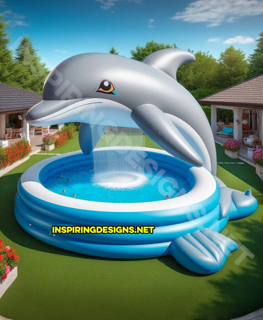 Inflatable Sea Creature Pools - Dolphin