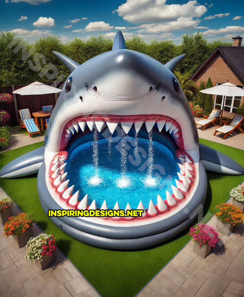 Inflatable Sea Creature Pools - Shark