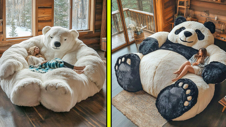 These Giant Bear Loungers Are the Cuddliest Furniture You’ll Ever Own