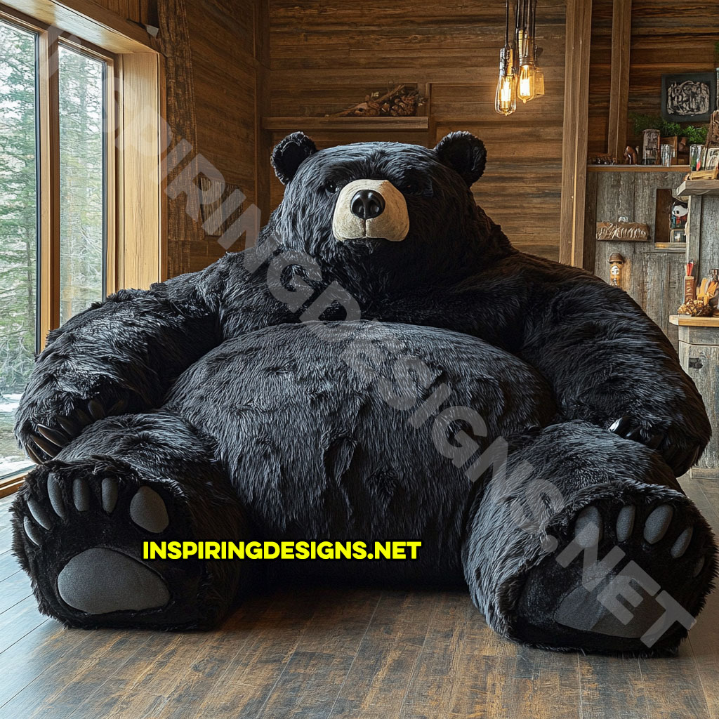 These Giant Bear Loungers Are the Cuddliest Furniture You’ll Ever Own