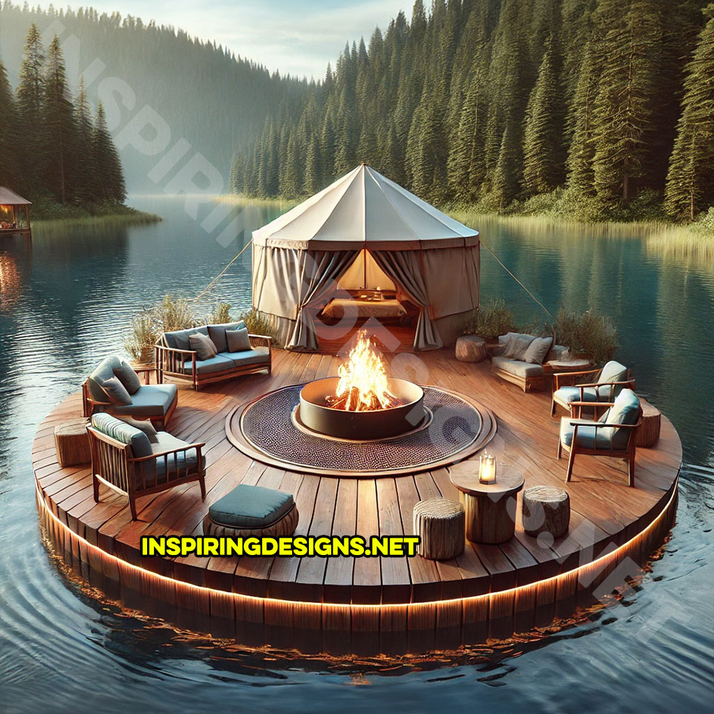 Floating campsite