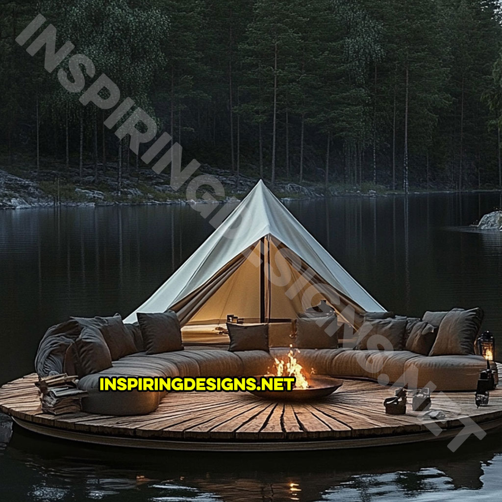 Floating campsite