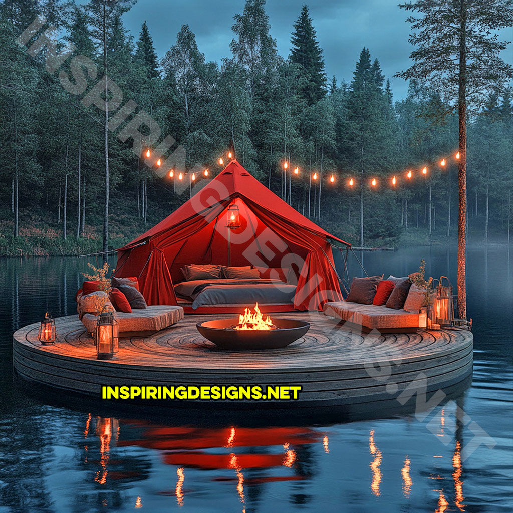 Floating campsite