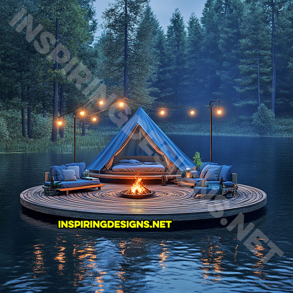 Floating campsite