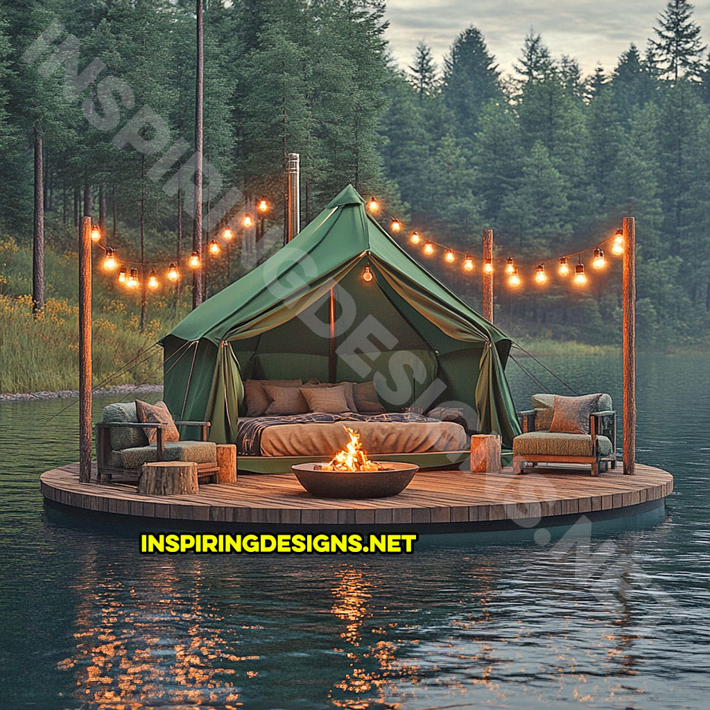 Floating campsite