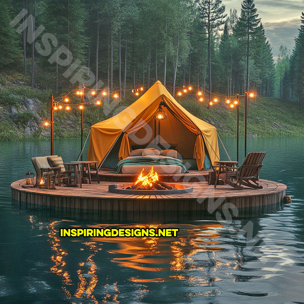 Floating campsite