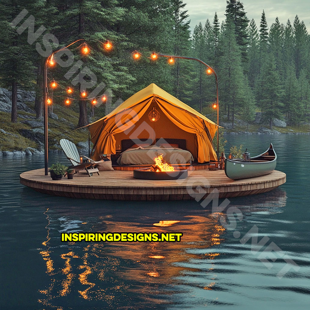 Floating campsite