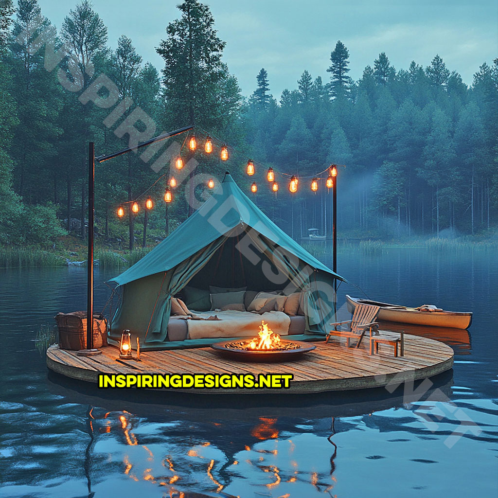 Floating campsite