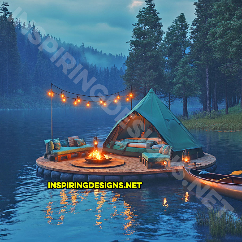 Floating campsite