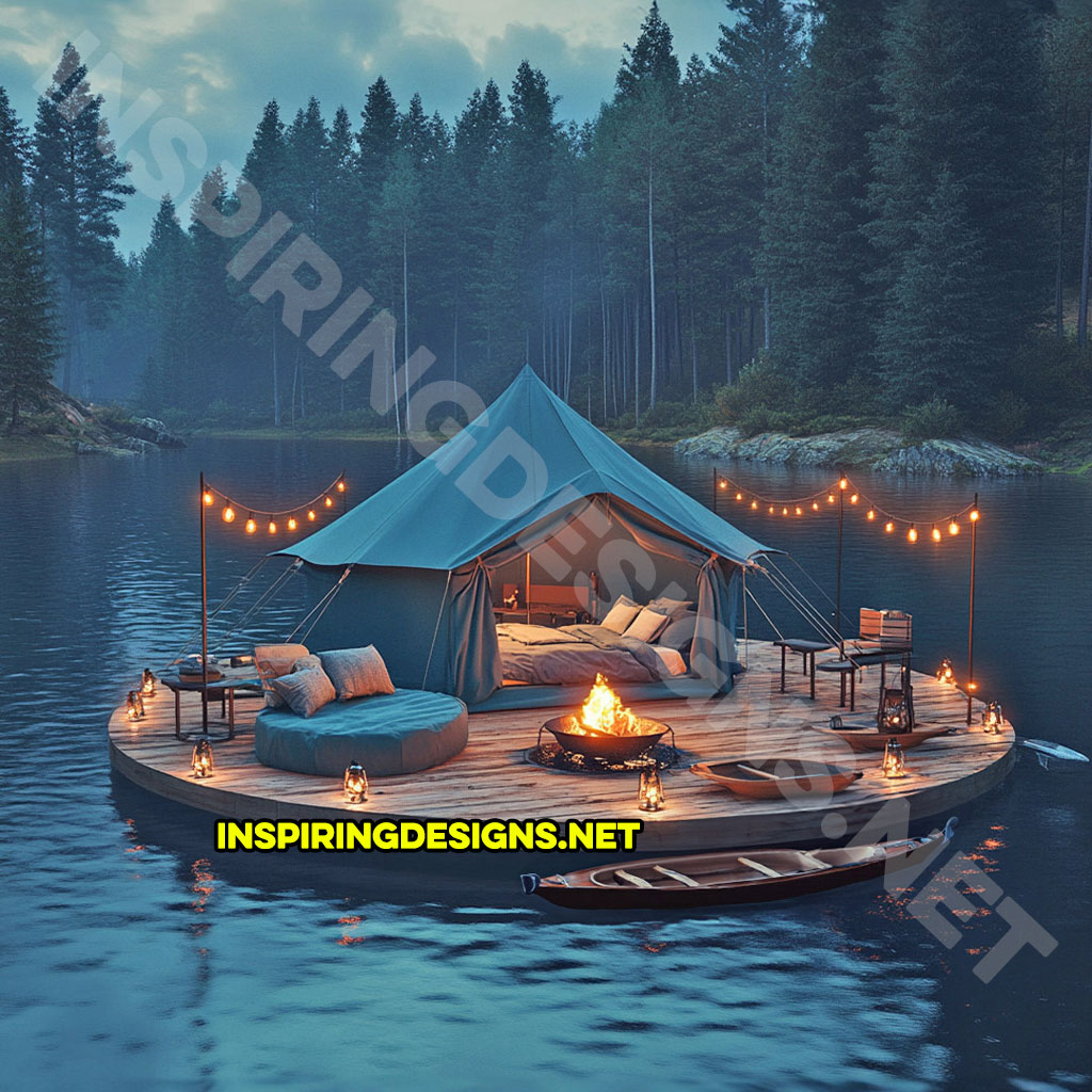 Floating campsite