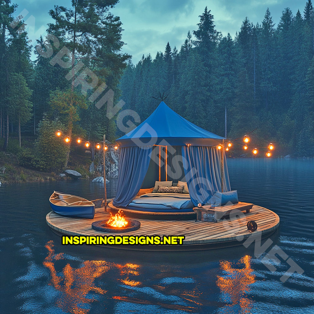 Floating campsite