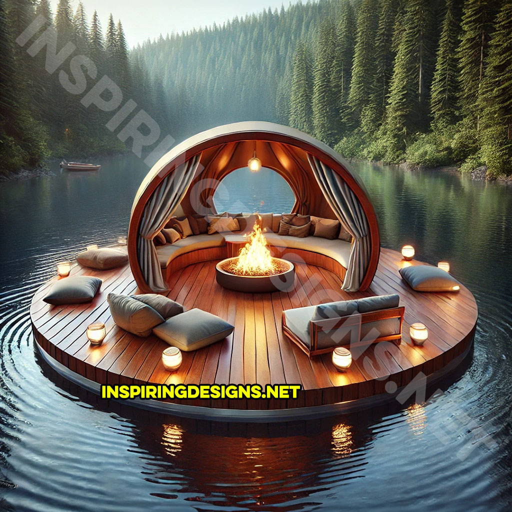 Floating campsite