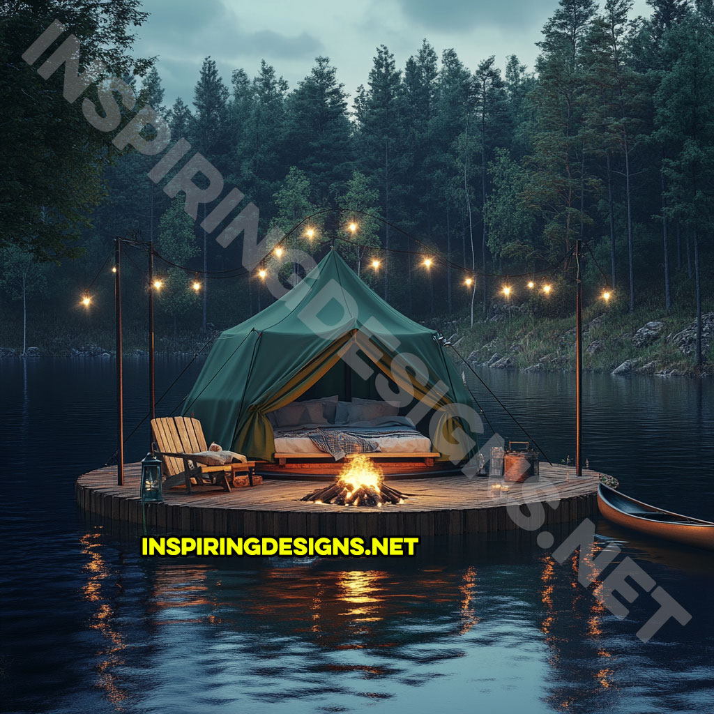 Floating campsite