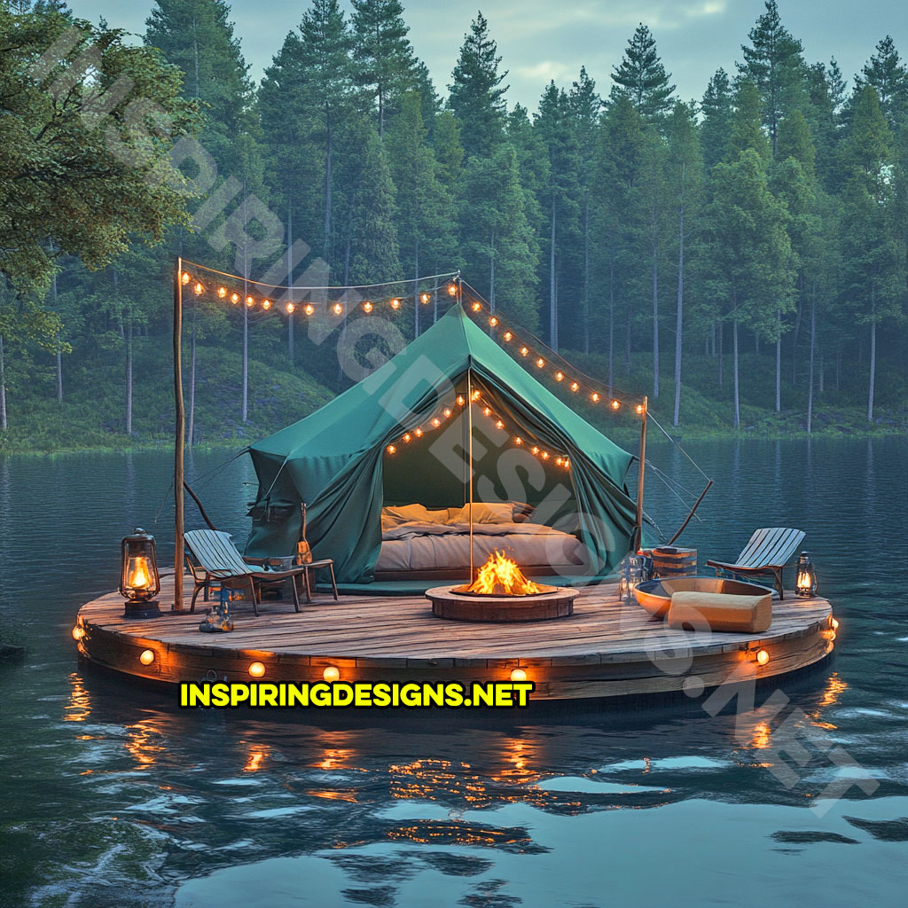 Floating campsite