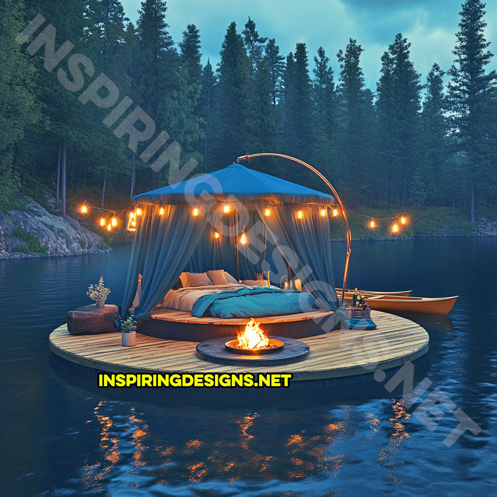 Floating campsite