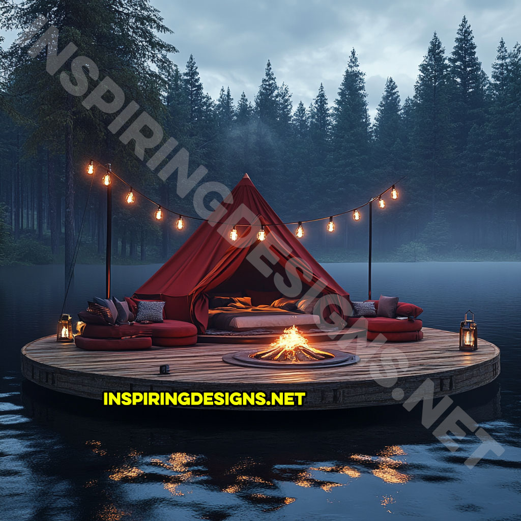 Floating campsite