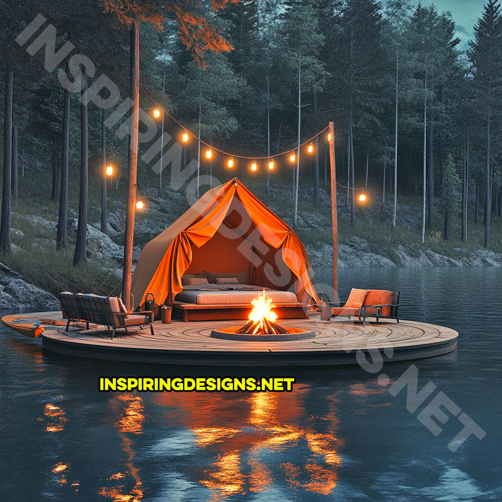 Floating campsite