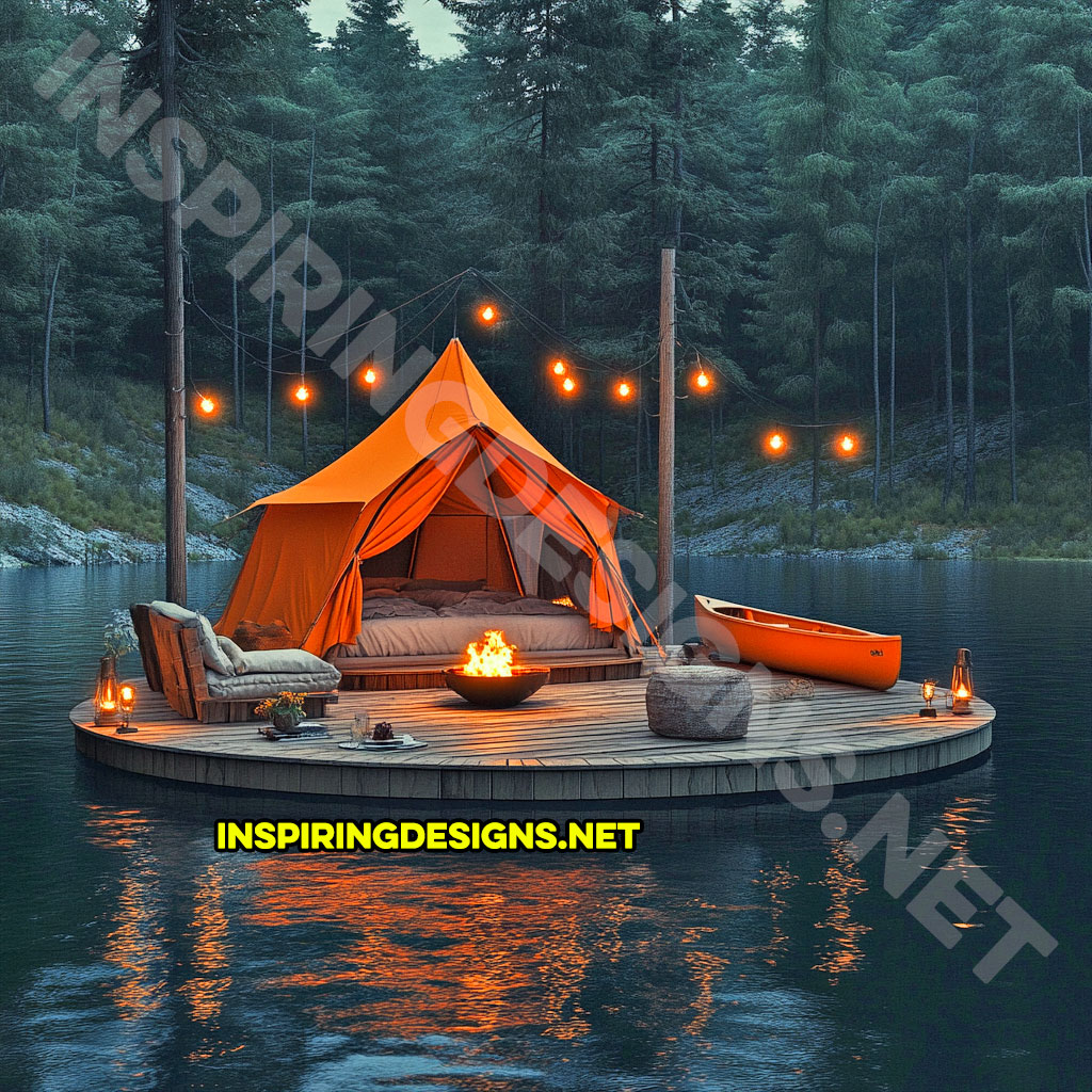 Floating campsite