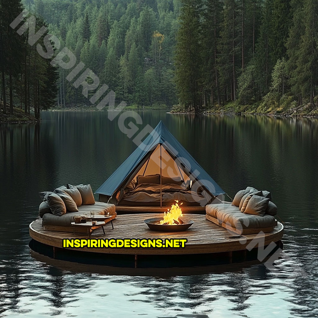 Floating campsite