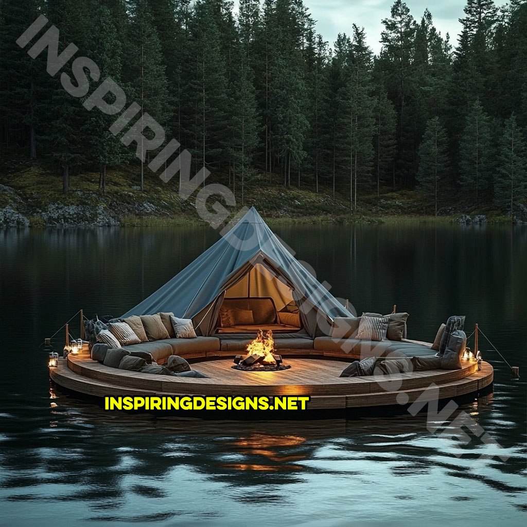 Floating campsite